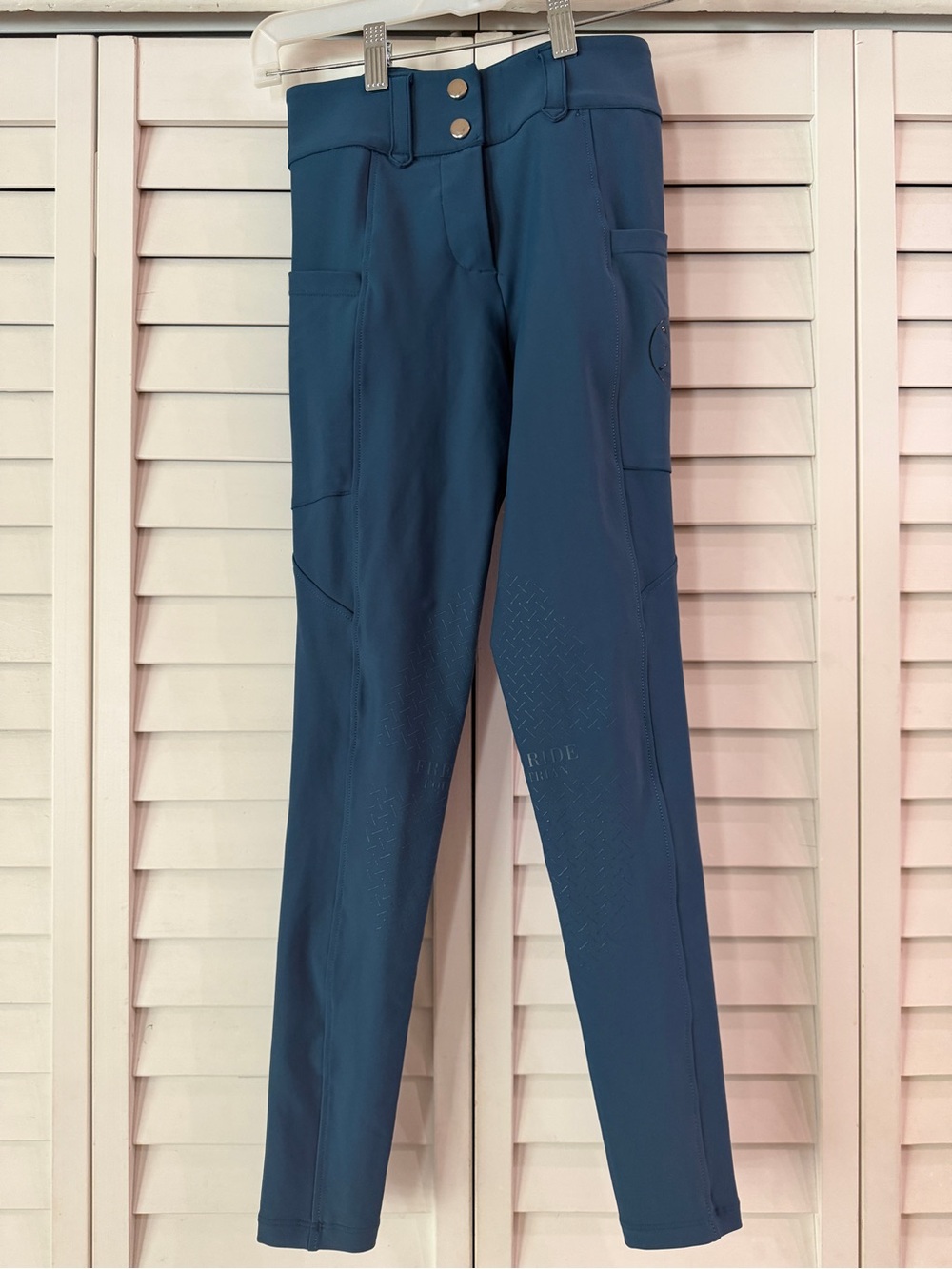 Free Ride Equestrian Lux Zip Breeches in Ocean Full Seat Women's - Size XXS - Picture 3 of 8